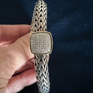 Eddy Diamond silver and 18kt gold bracelet